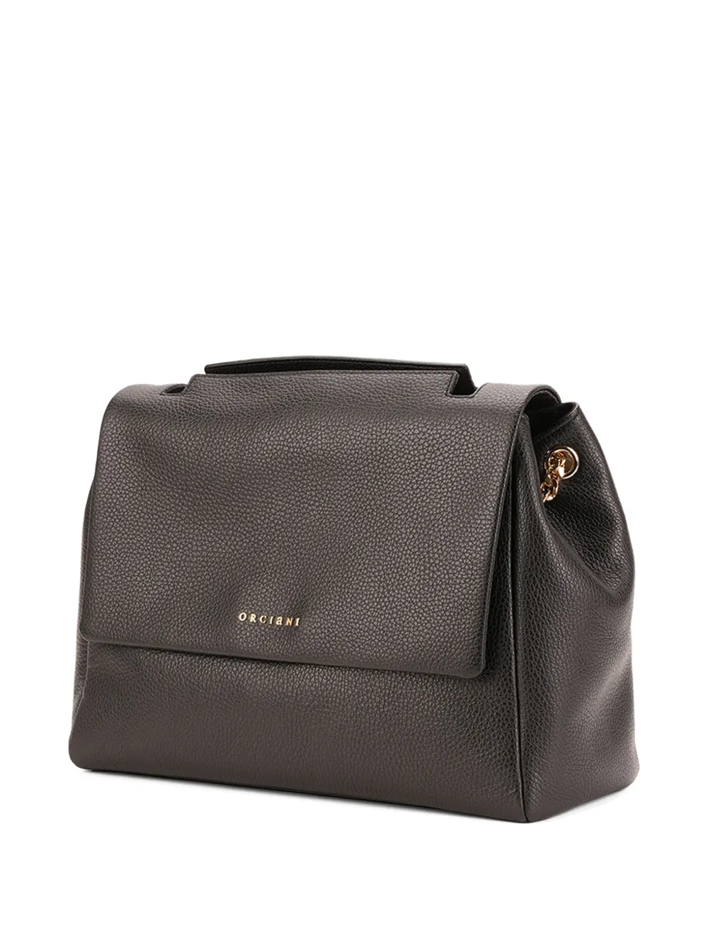 Orciani Shopper met logoprint Bruin