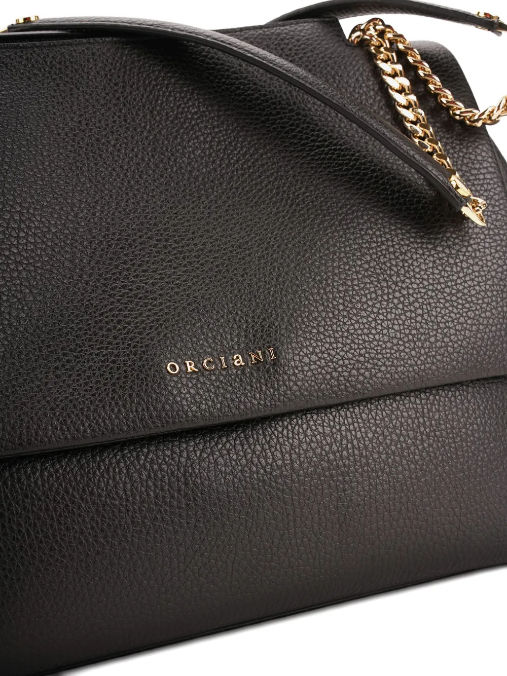 Orciani Shopper met logoprint Bruin