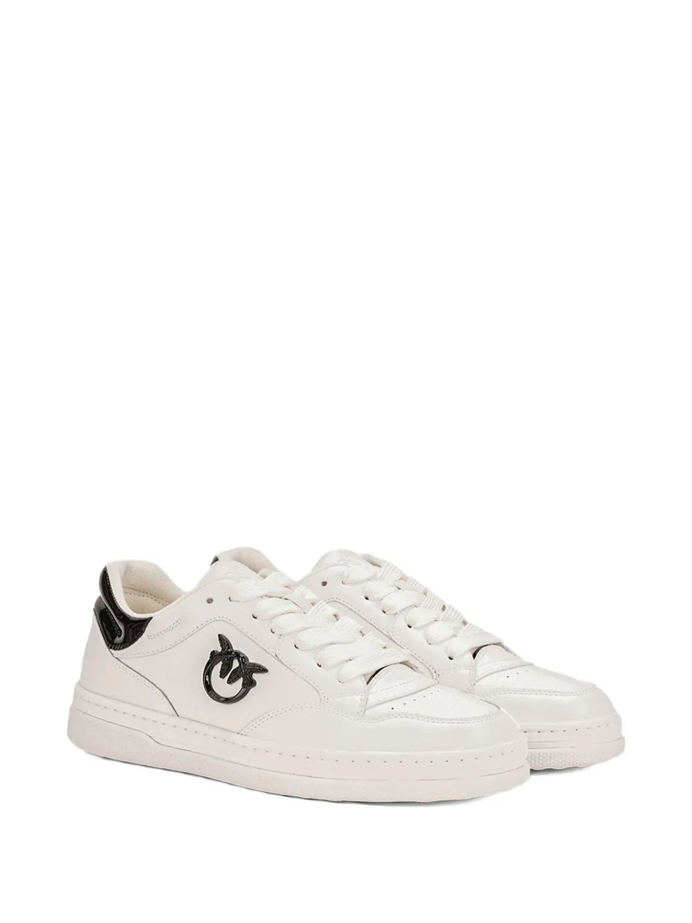 PINKO Love Birds-appliqué sneakers - Wit