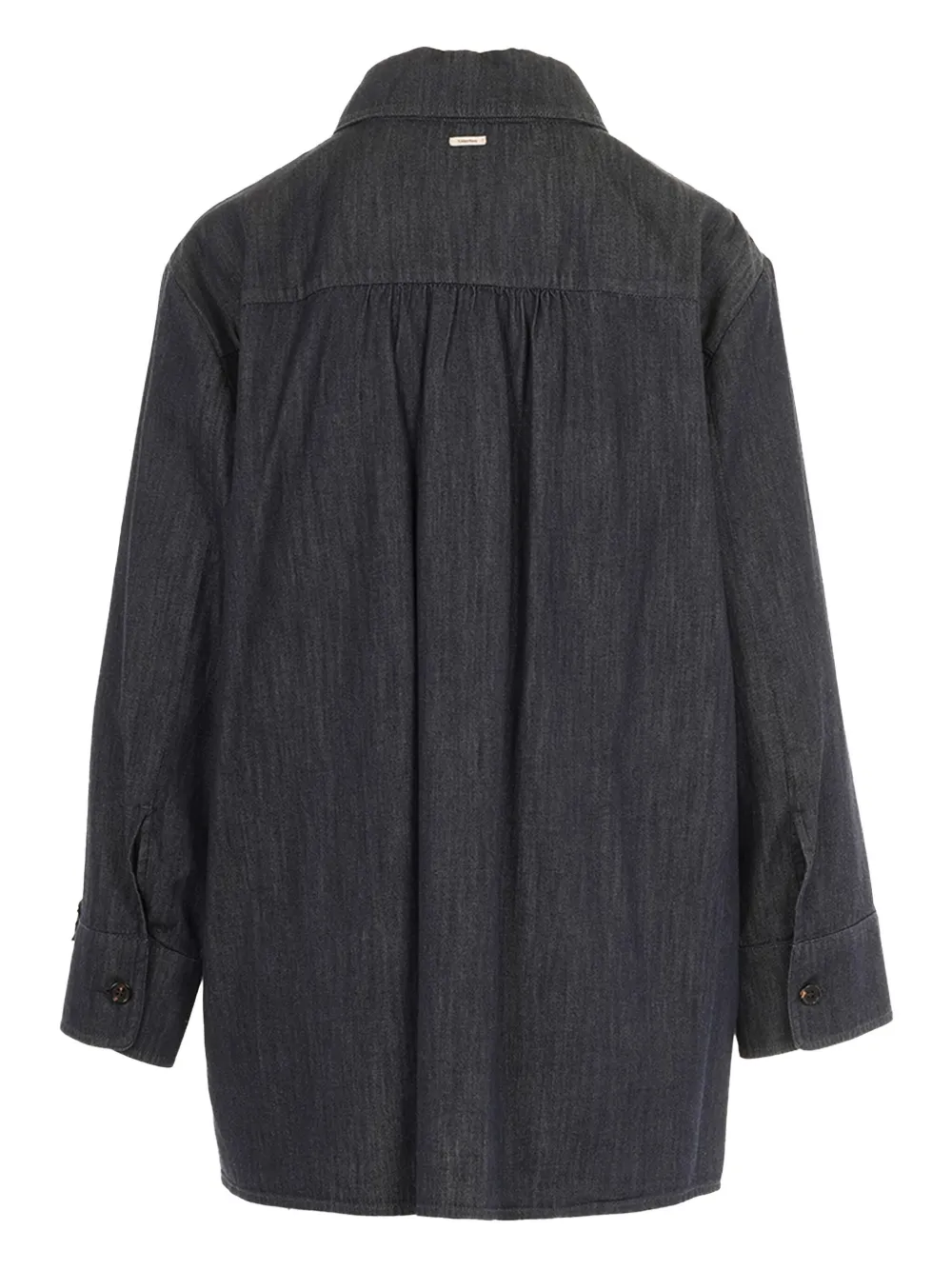 'S Max Mara logo-plaque shirt - Zwart