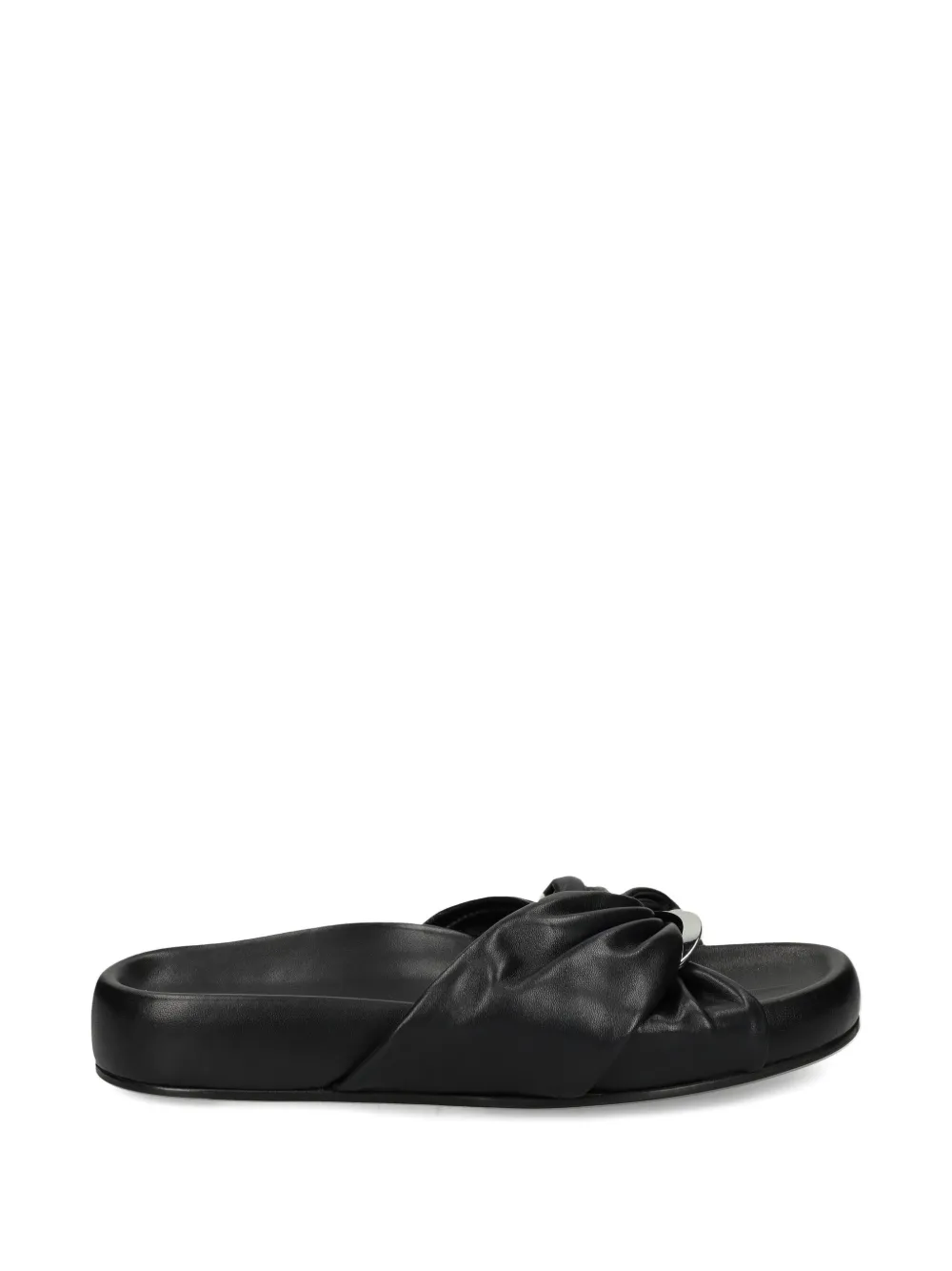 Kennel & Schmenger Knotted-detail Flat Sandals In Black