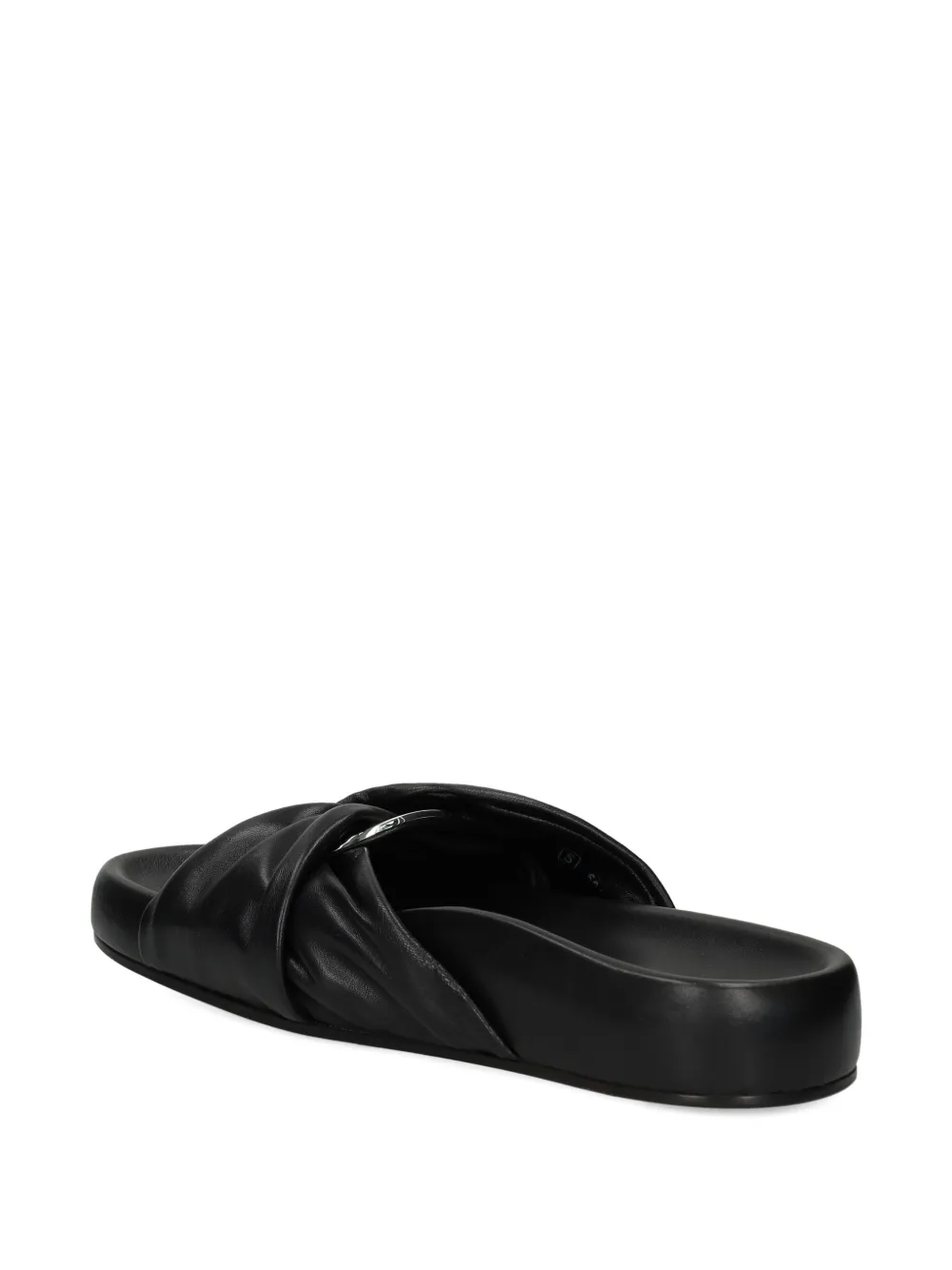 Kennel & Schmenger Knotted-detail Flat Sandals In Black