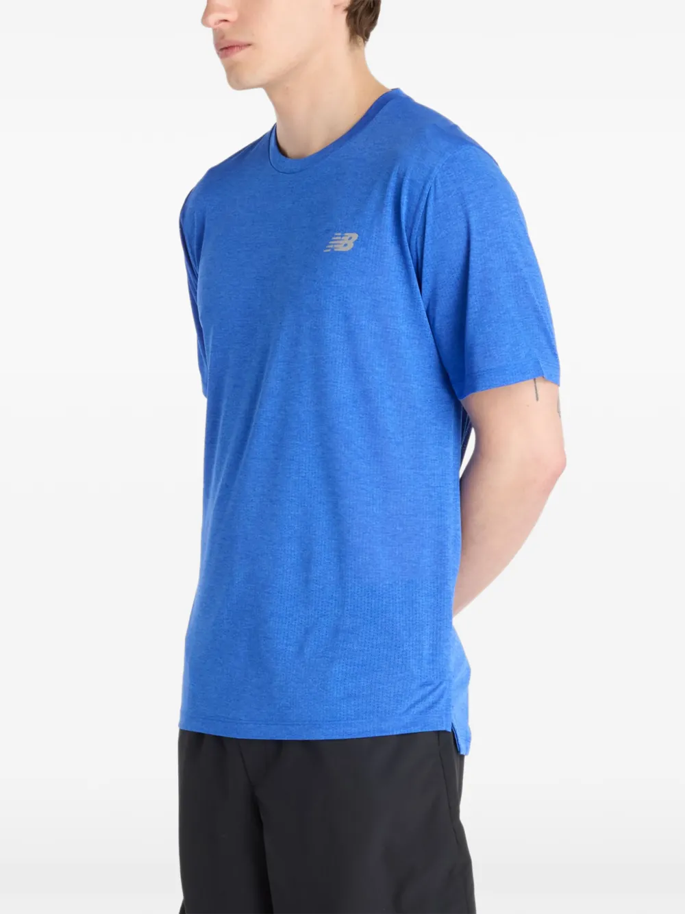 New Balance T-shirt met logoprint - Blauw