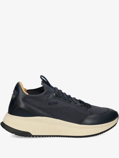 BOSS tenis TTNM EVO con parte superior tejida y ribete de piel