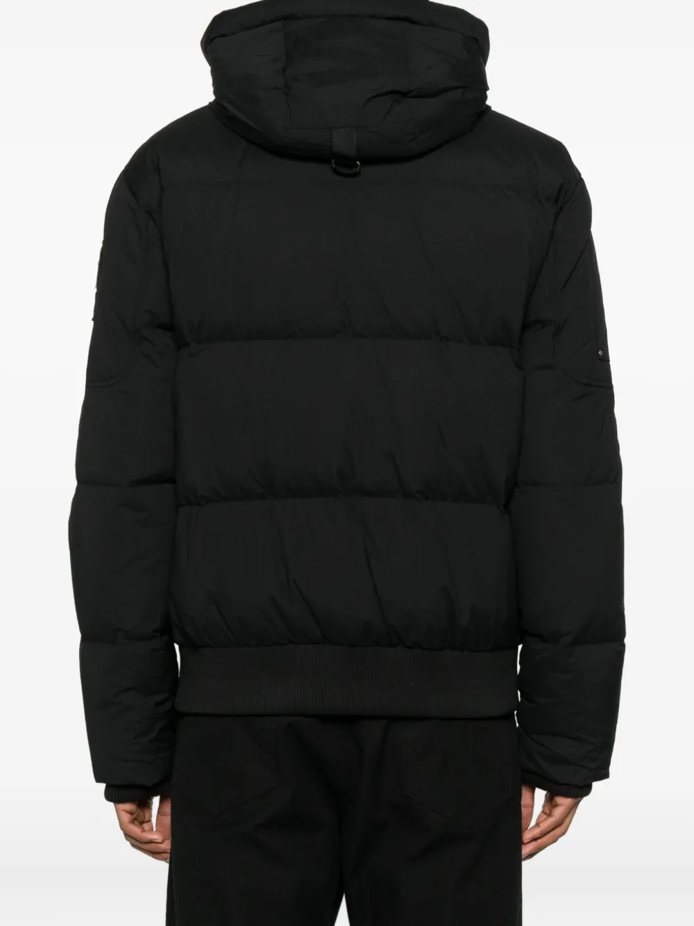 Moose Knuckles Everest Hooded Padded Jacket In Black