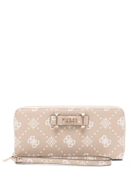 GUESS USA logo-plaque printed wallet