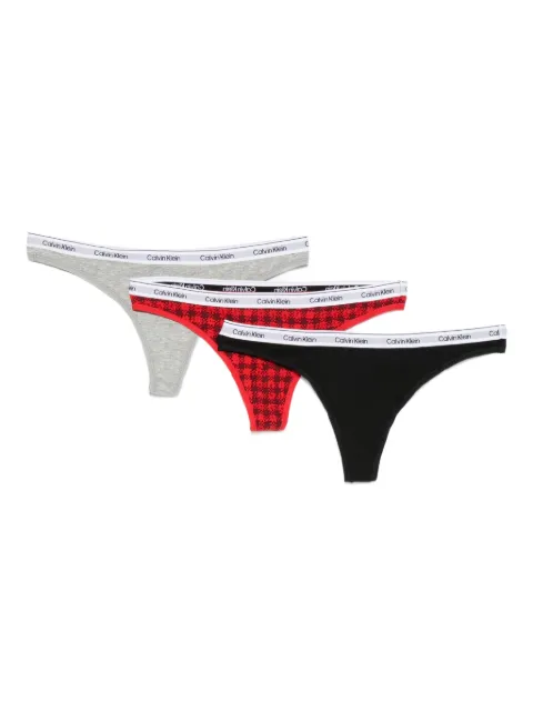Calvin Klein logo waistband briefs (set of three)
