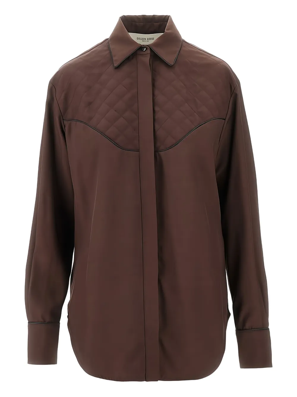 Golden Goose quilted shirt - Braun
