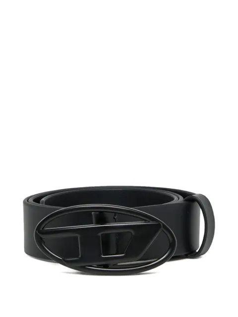 Diesel Kids logo-buckle leather belt