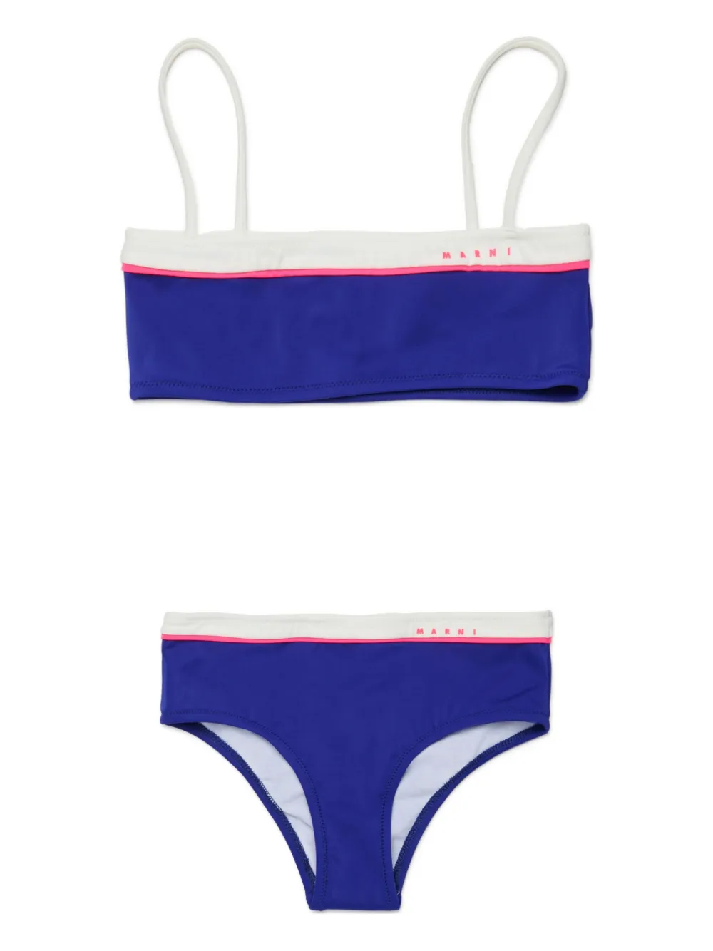 Marni Kids Bikini con logo - Blu