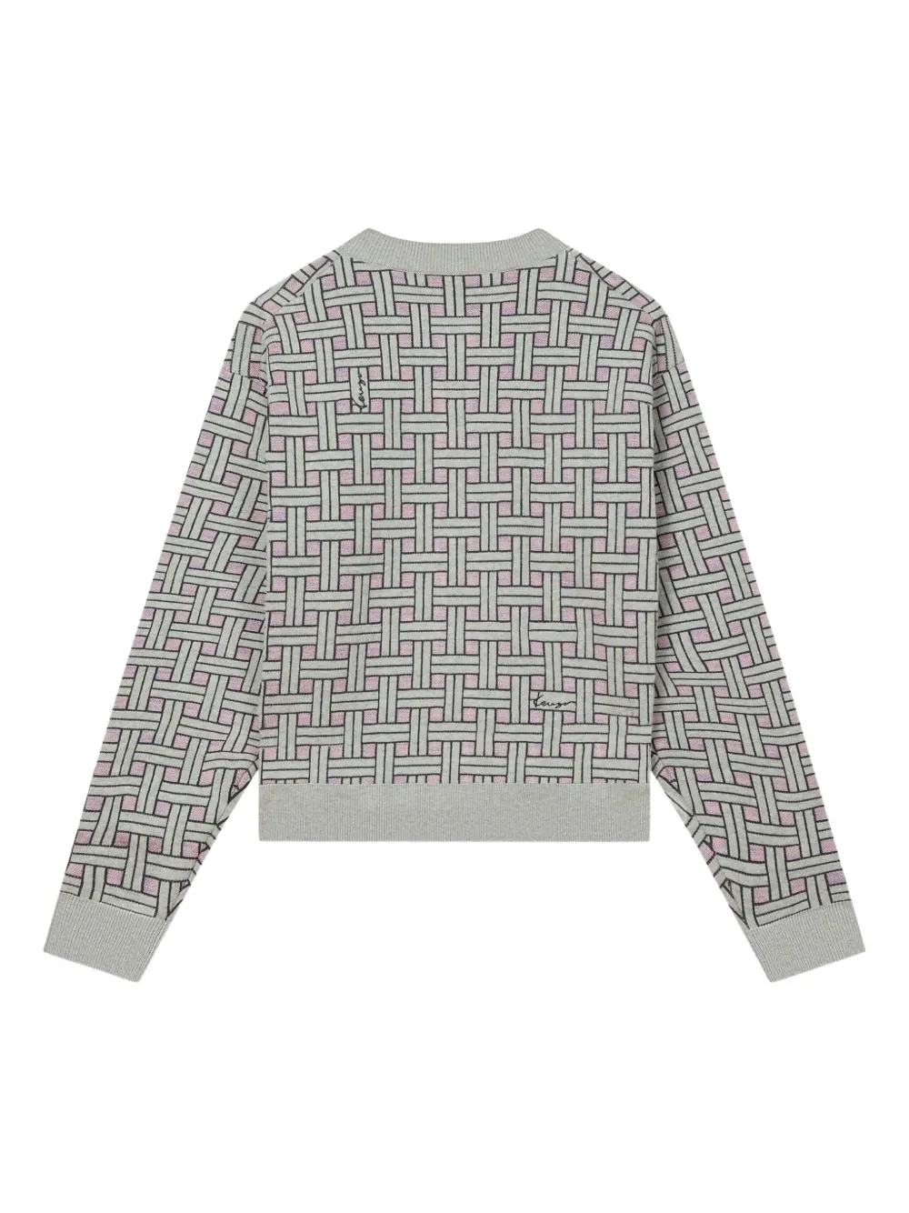 Kenzo Weave vest met ronde hals Grijs