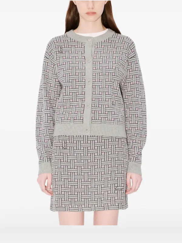 Kenzo Weave カーディガン | グレー | FARFETCH JP