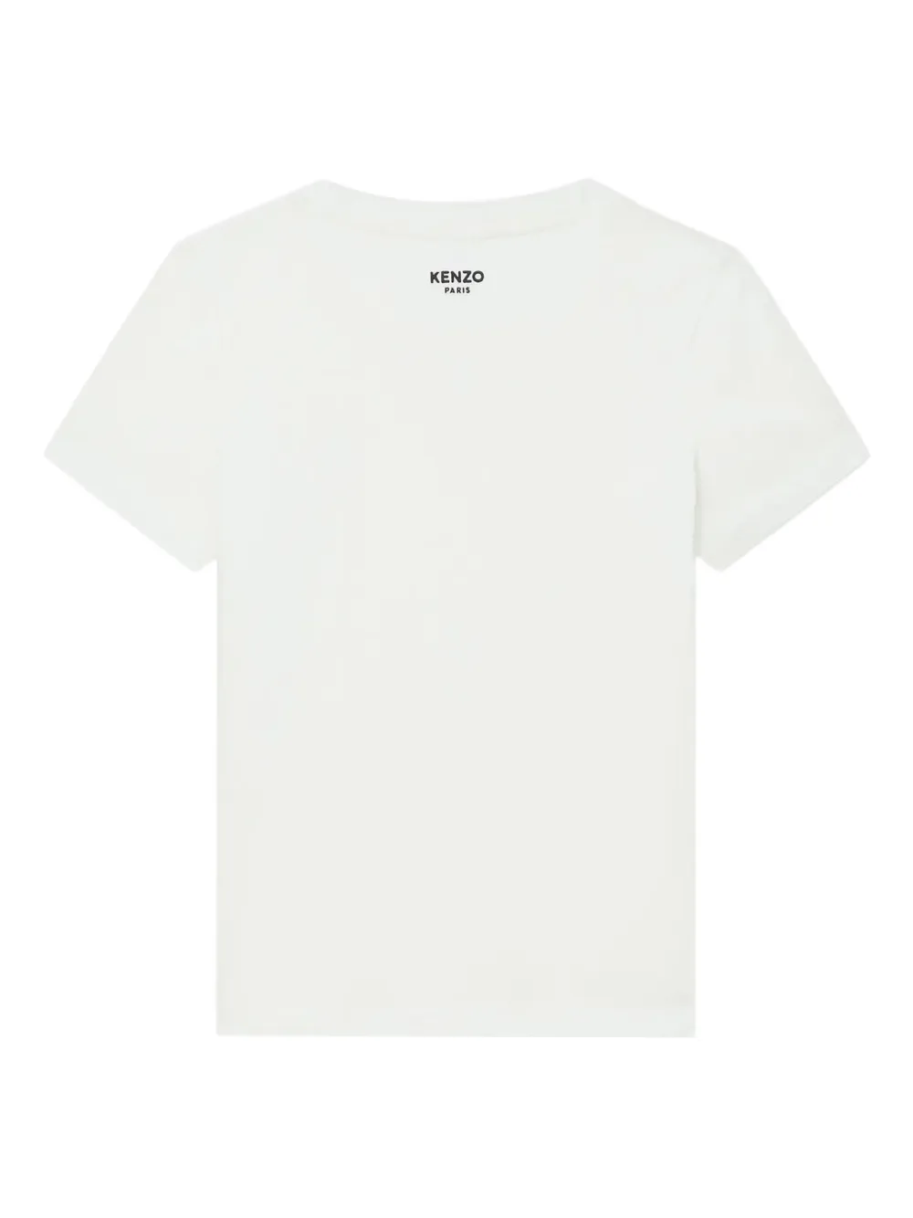 Kenzo T-shirt met bloem-applicatie Beige