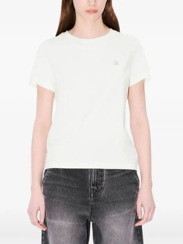 Kenzo Flower Appliqué T-shirt | Neutrals | FARFETCH RO