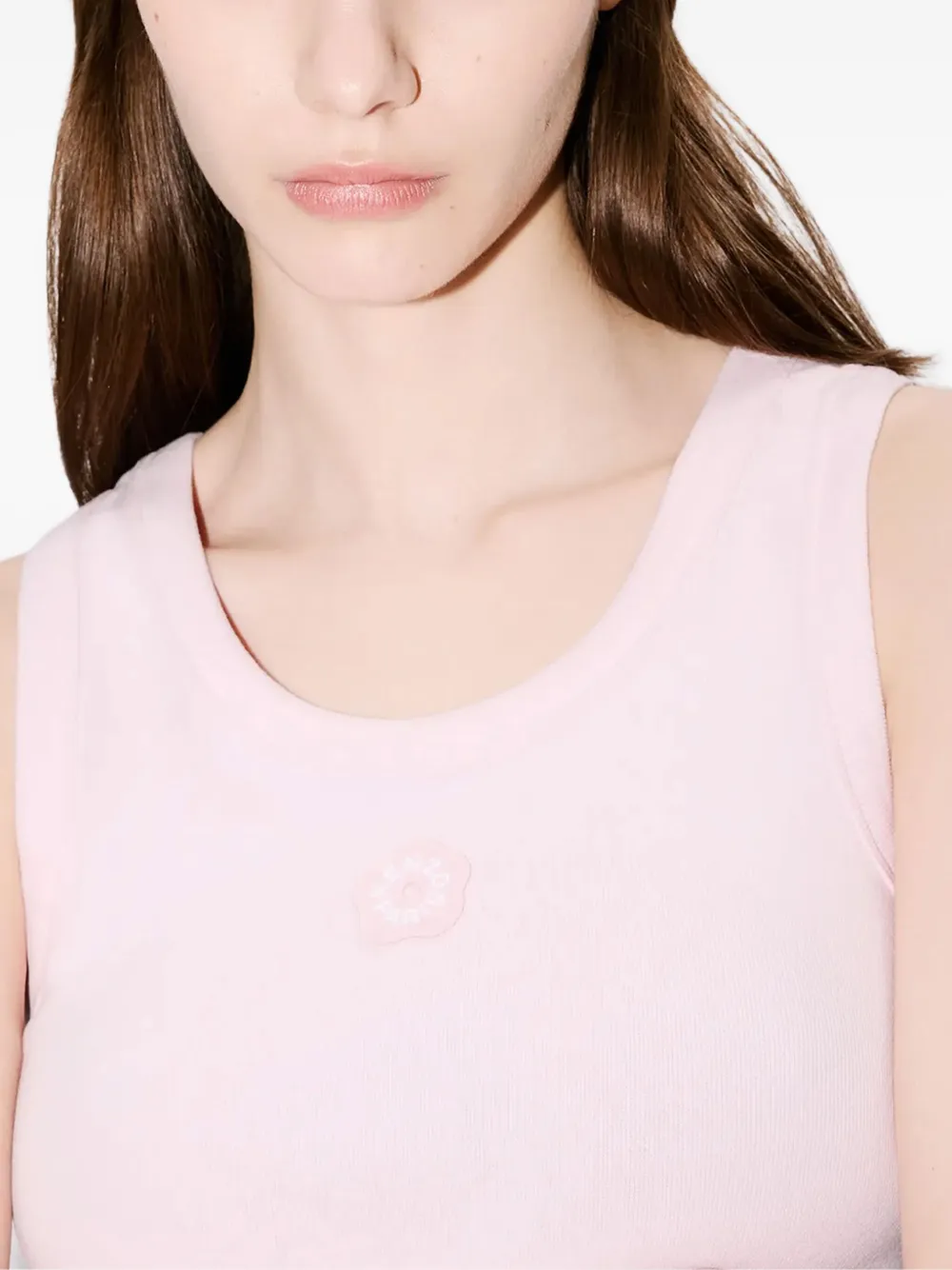 Kenzo Boke Flower 2.0 geribbelde tanktop Roze