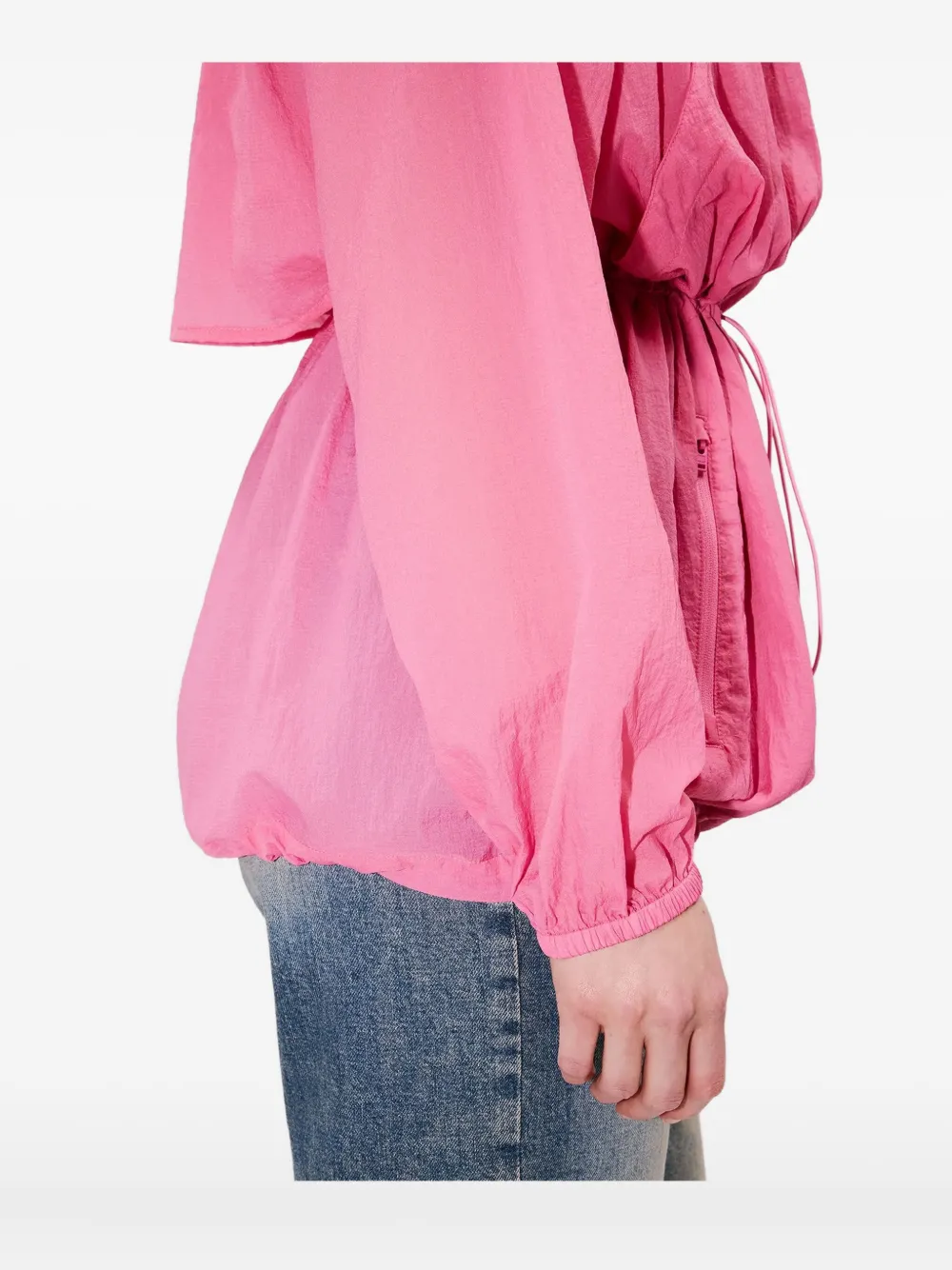 Kenzo Windjack met capuchon en trekkoord Roze
