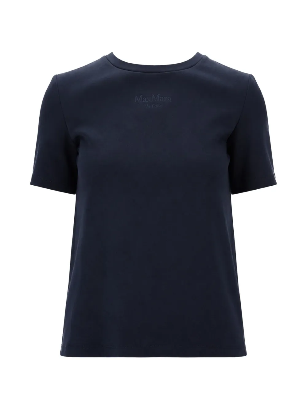 'S Max Mara The Cube logo-embroidered T-shirt - Blau