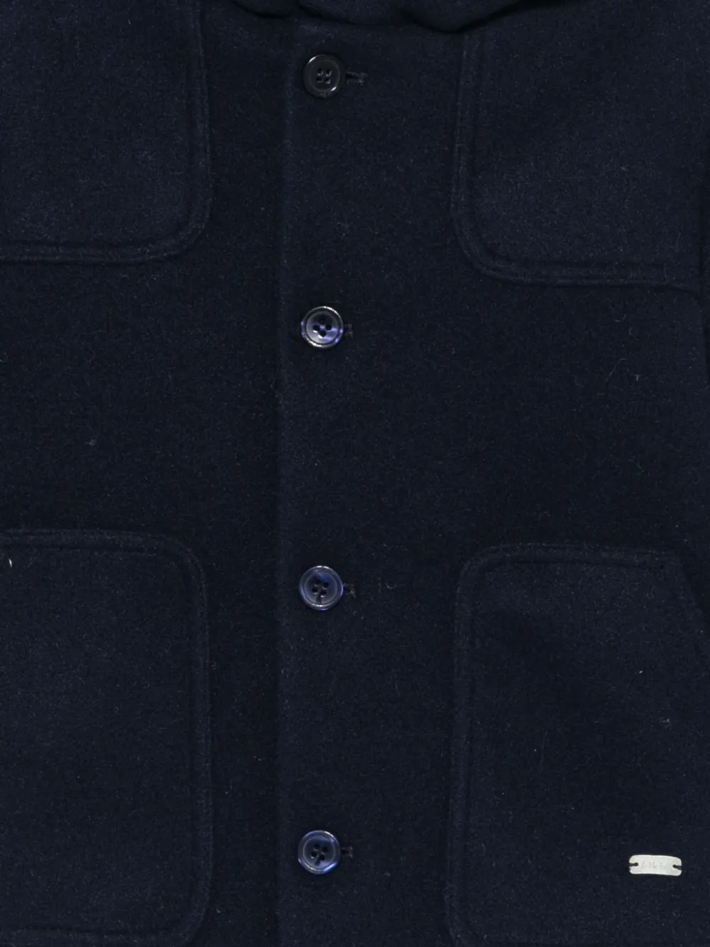 Le Bebé Enfant Hooded Coat In Blue