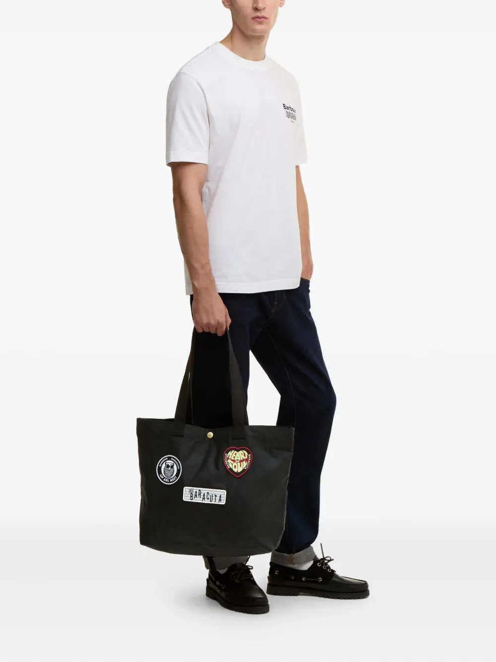 Barbour appliqués handle tote bag | Image 2