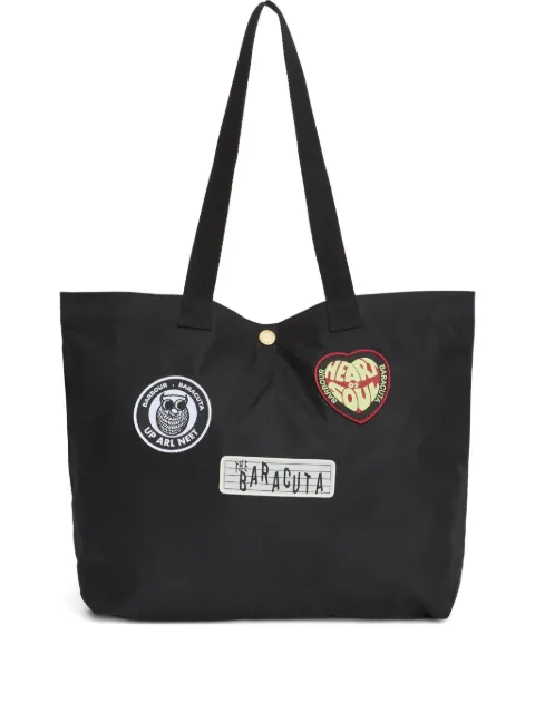 Barbour appliqués handle tote bag