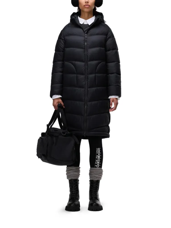 Napapijri フーデッド パデッドコート | ブラック | FARFETCH JP