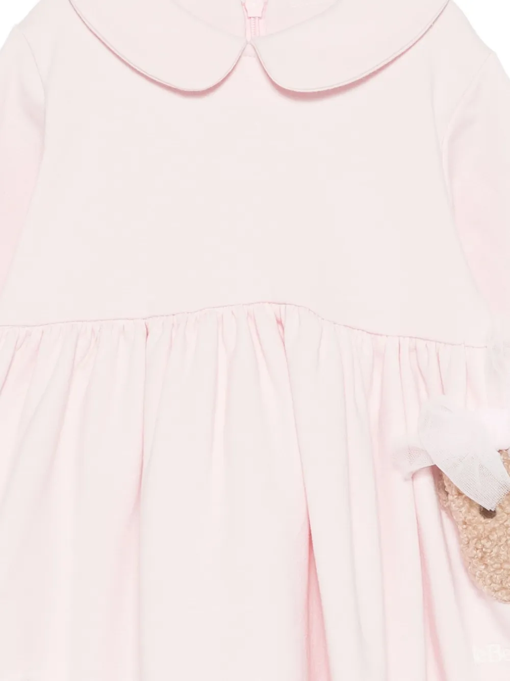 Le Bebé Enfant Bow-appliqué Dress In Pink