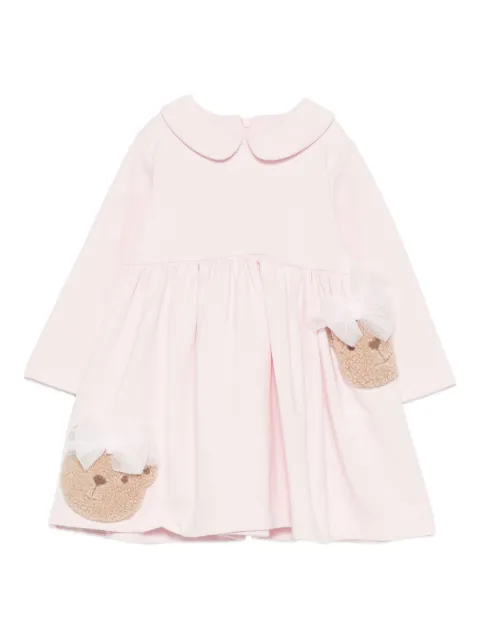 Le Bebé Enfant bow-appliqué dress