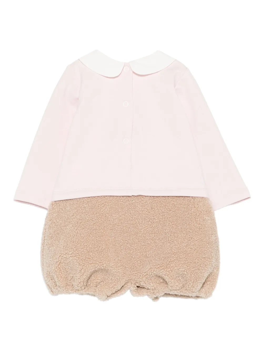 Le Bebé Enfant teddy-detail romper - Roze