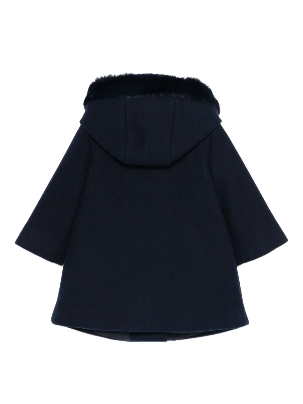 Le Bebé Enfant hooded heart-pocket coat - Blauw