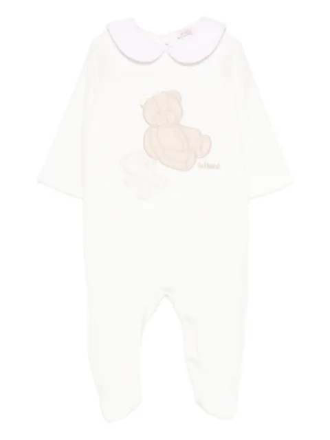 Le Bebé Enfant teddy-bear embroidered pajamas