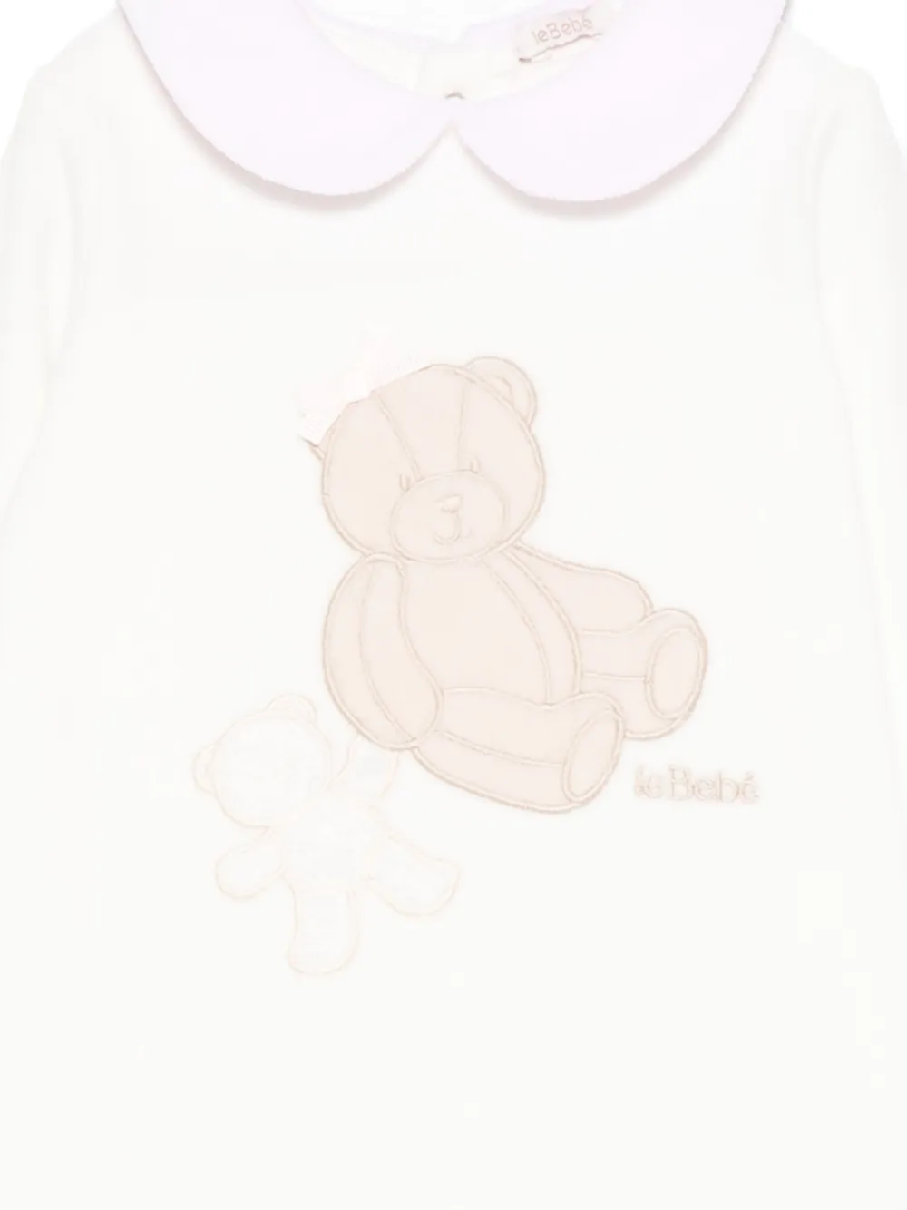 Le Bebé Enfant Pyjama met borduurwerk Wit