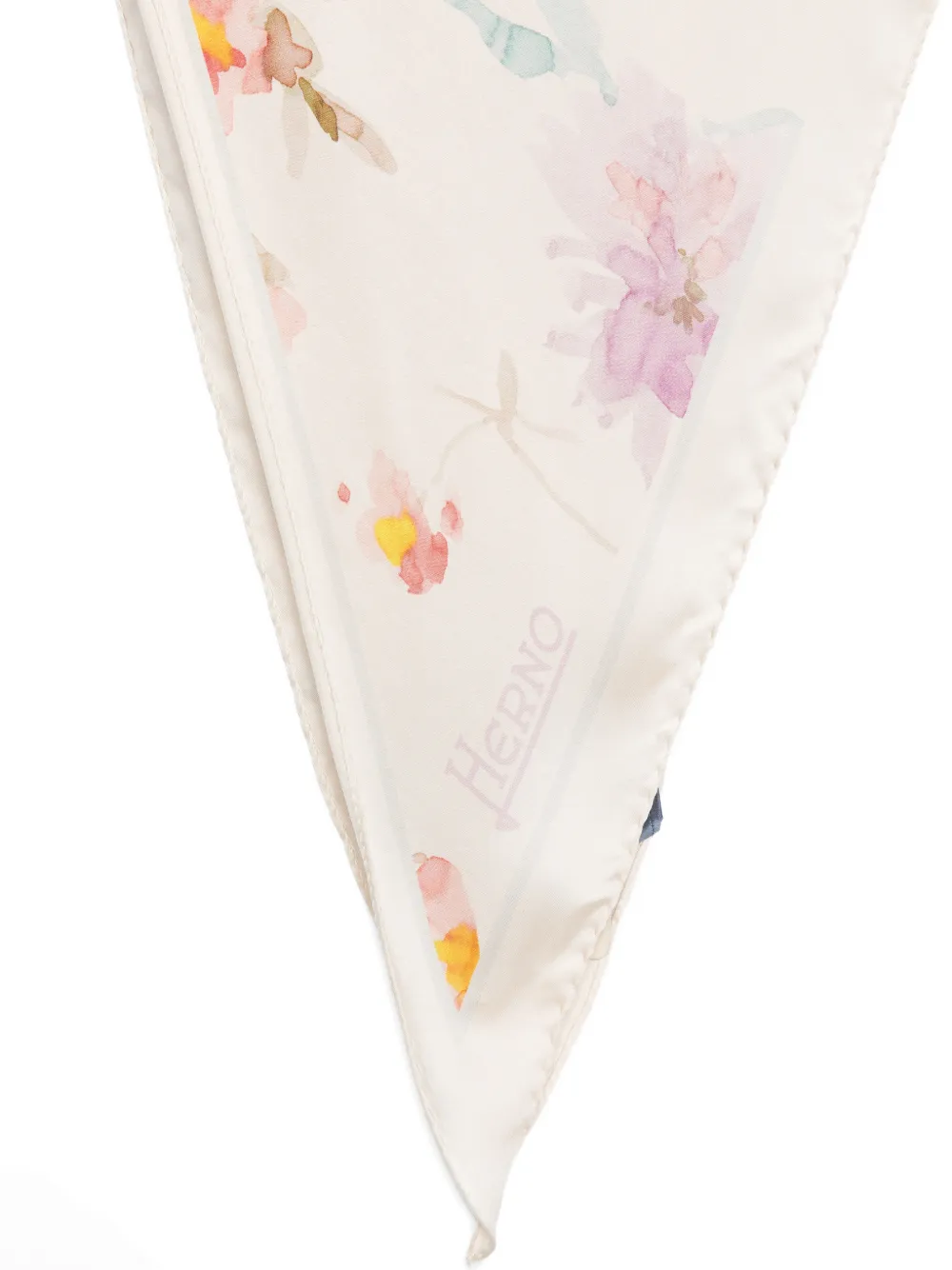  Herno Floral-print Scarf - Neutrals 