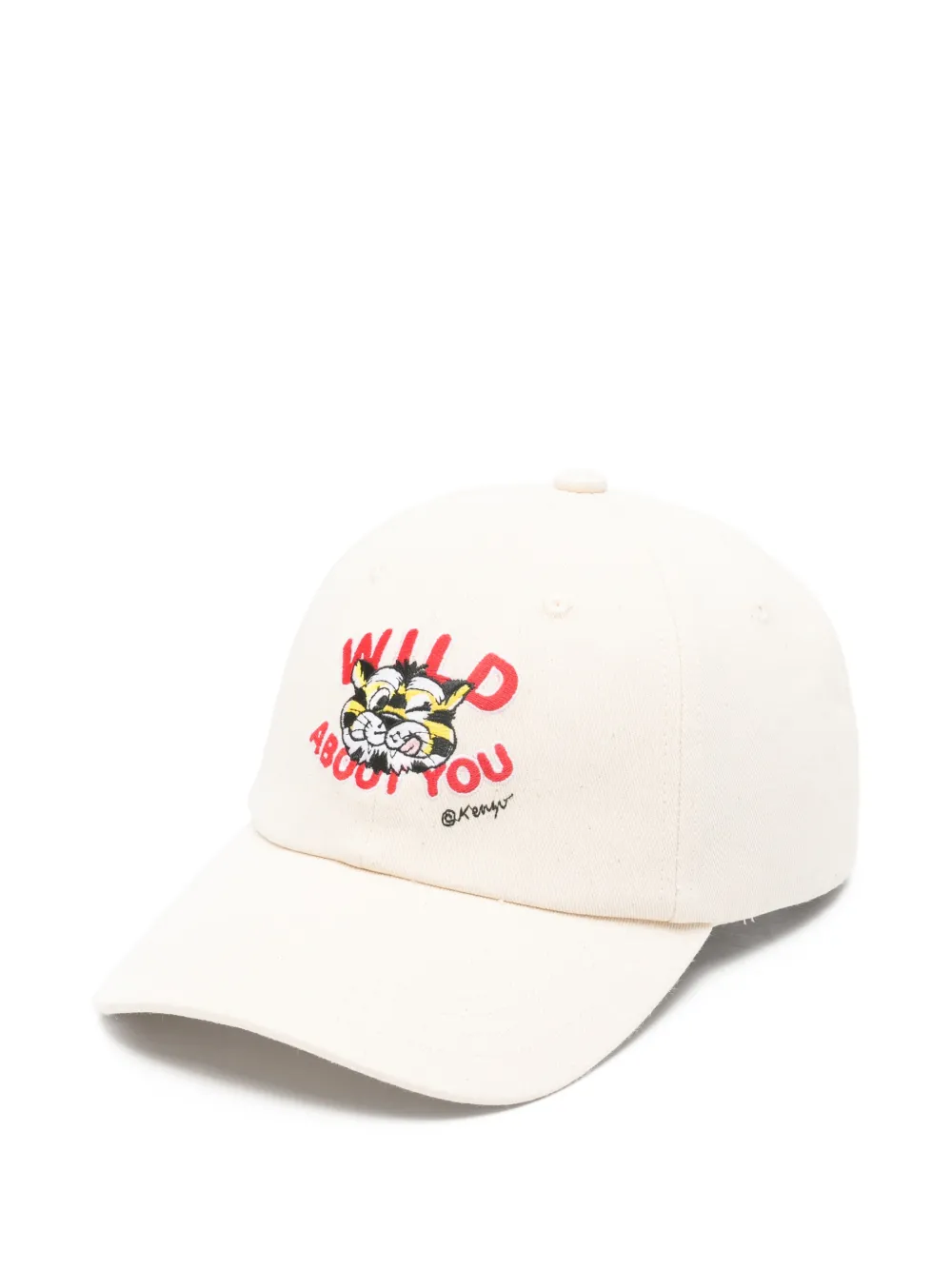 Kenzo Wild Tiger logo-embroidered cap hat - Toni neutri