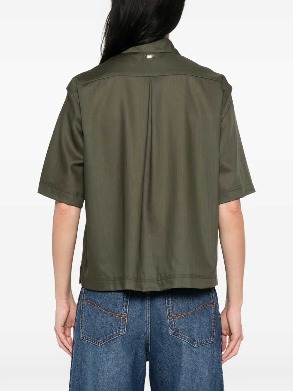 Herno Blouse met korte mouwen Groen