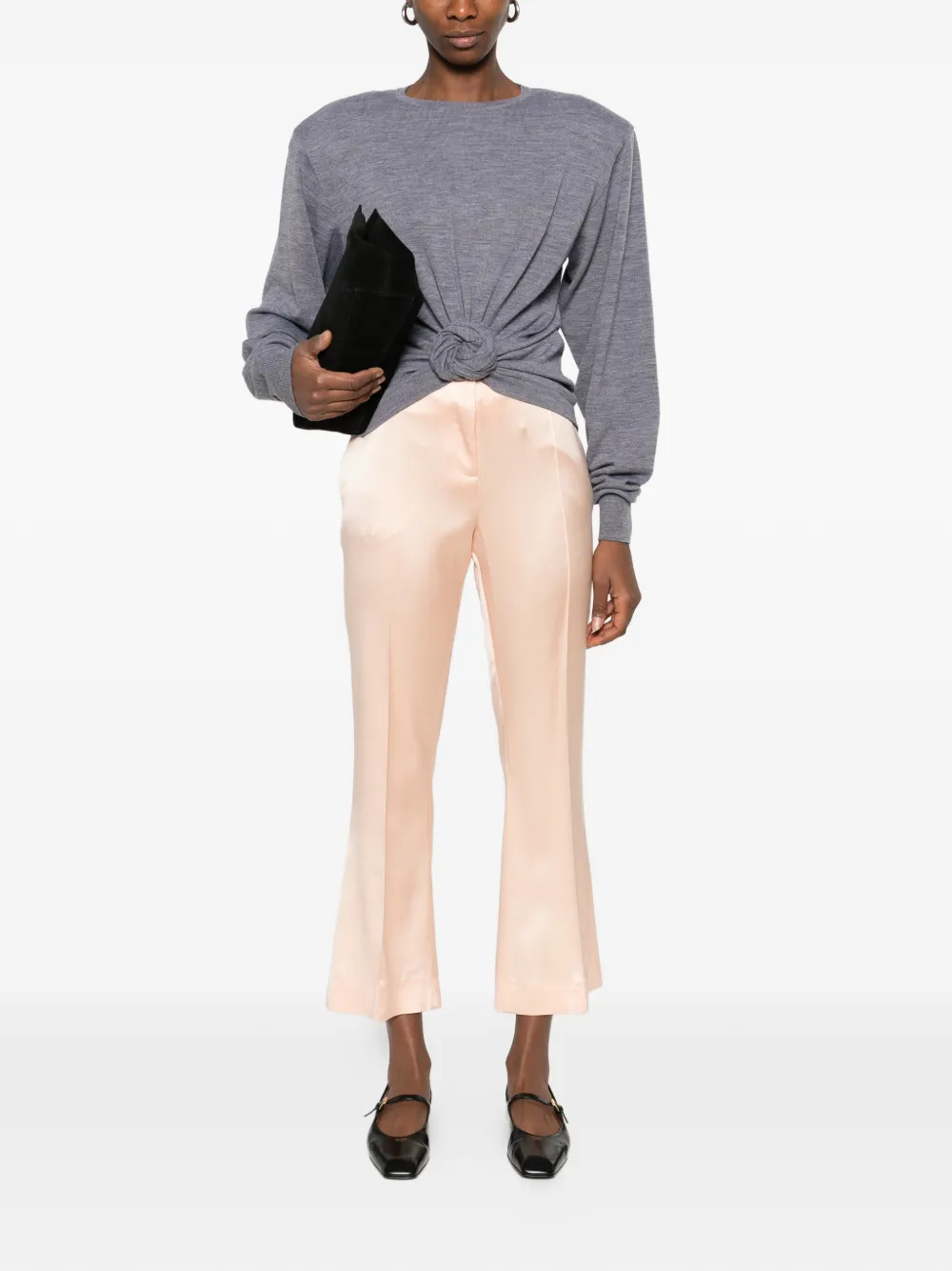 Ermanno Scervino cropped flared trousers - Oranje
