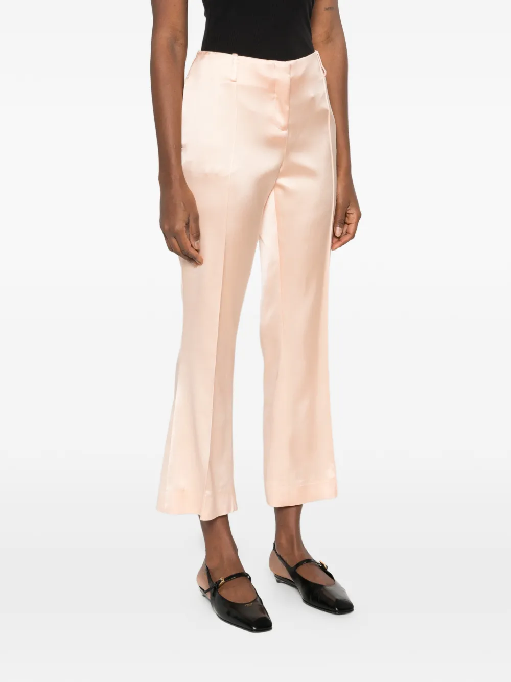 Ermanno Scervino Cropped flared broek Oranje