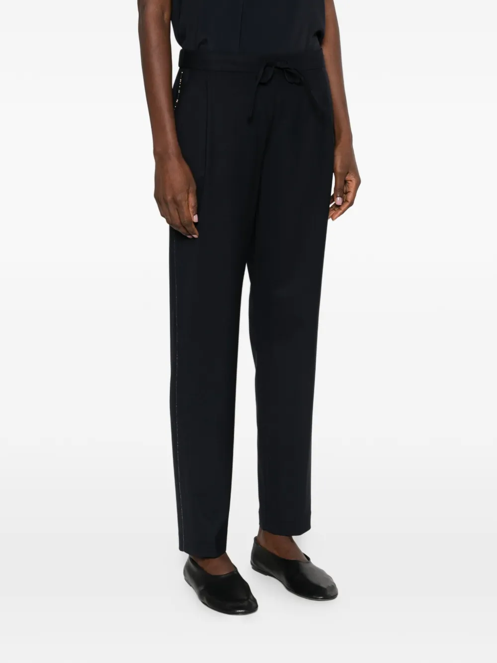 Fabiana Filippi drawstring trousers - Blauw