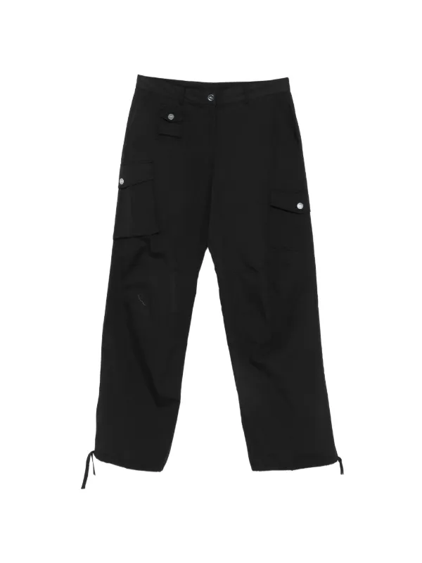 GANNI ドローストリング カーゴパンツ | ブラック | FARFETCH JP GANNI ドローストリング カーゴパンツ | ブラック | FARFETCH JP