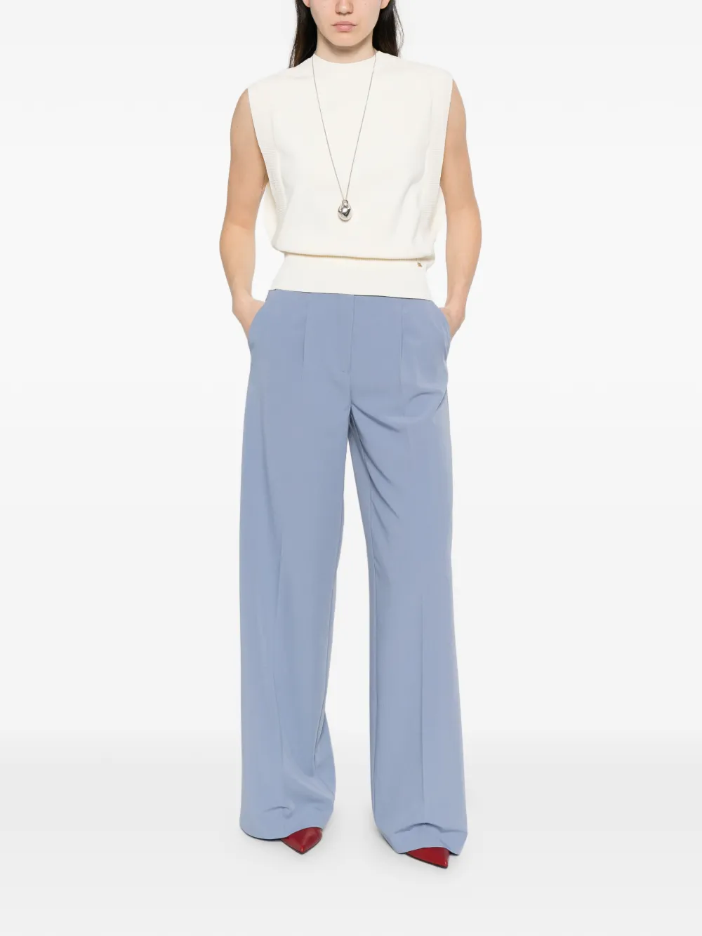  Herno Ribbbed-trim Vest - Neutrals 