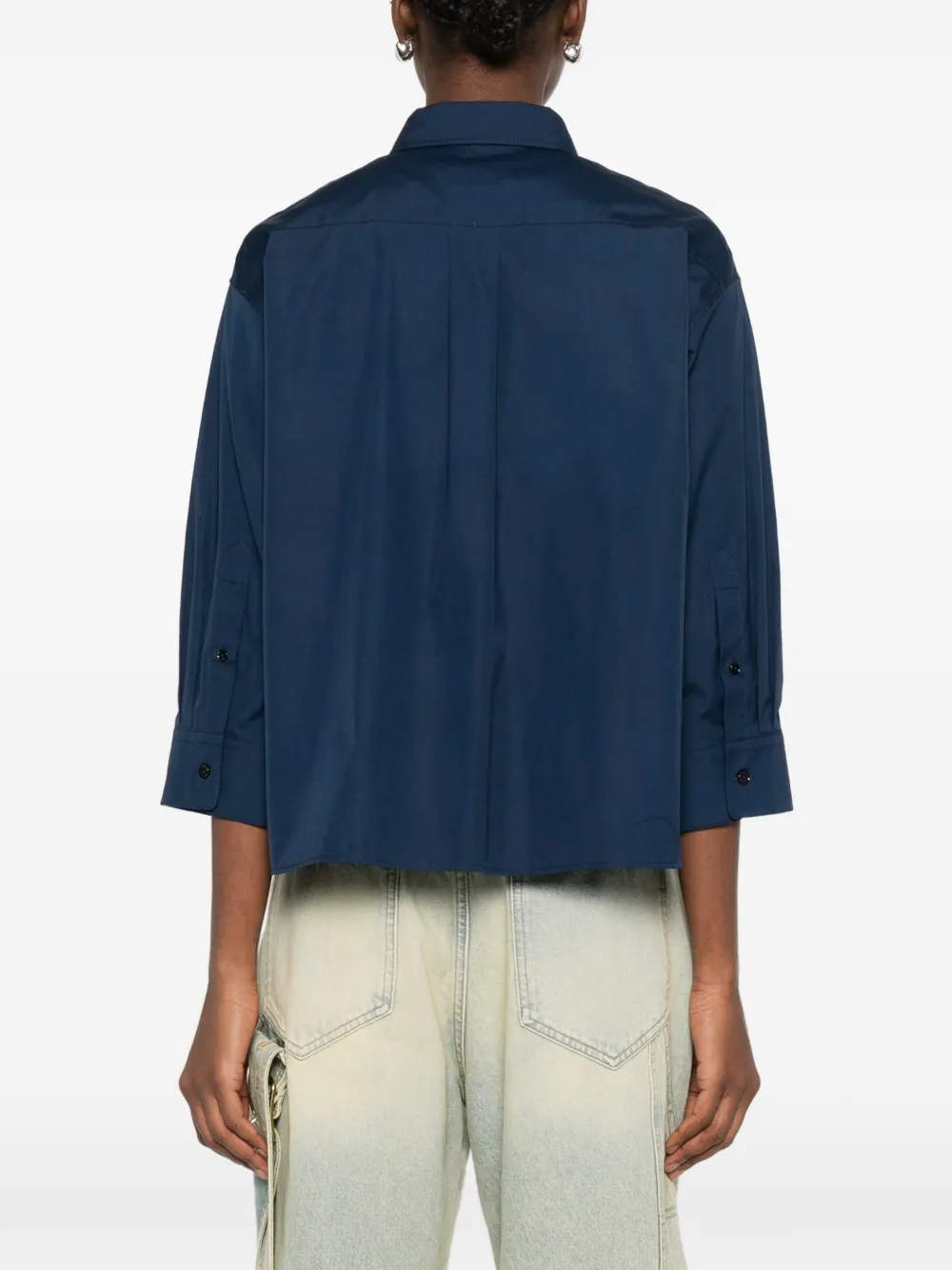 Kenzo Blouse met kraag Blauw