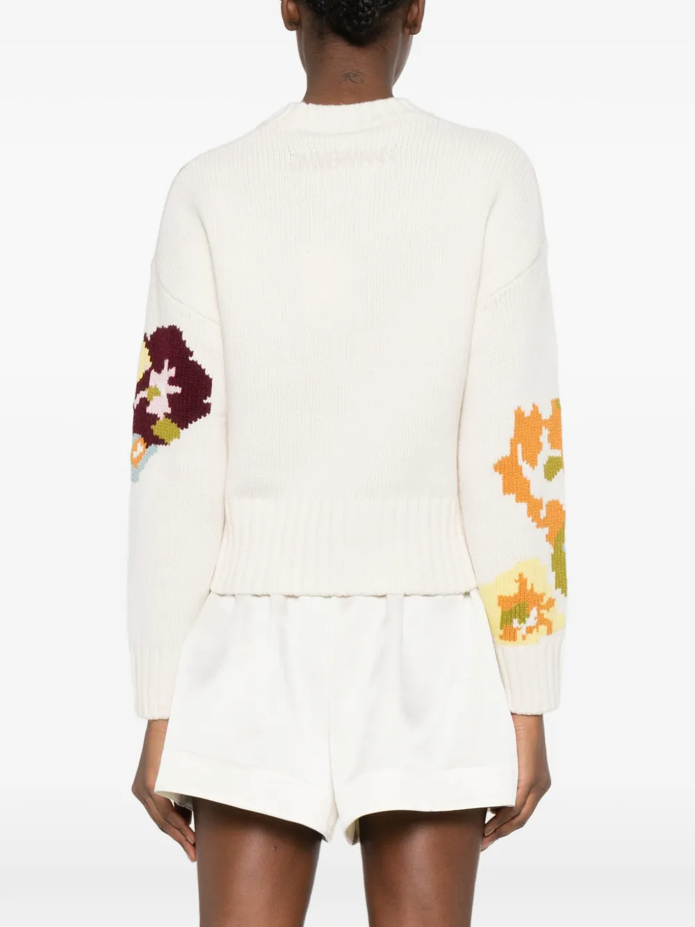 ZIMMERMANN Jersey met bloemenprint Wit