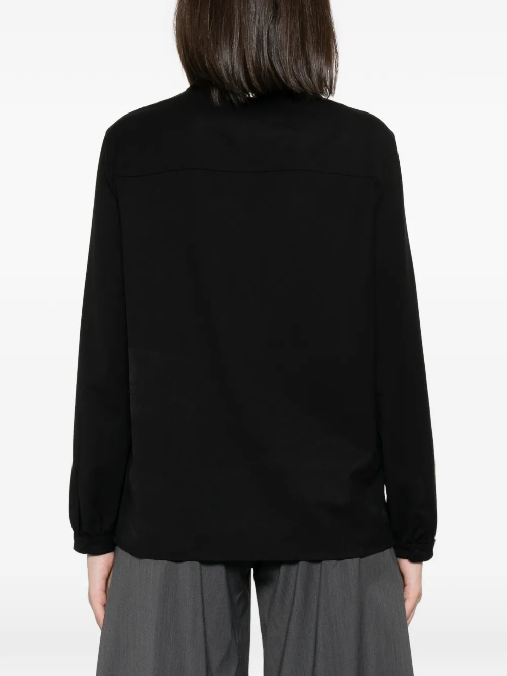 Herno Kraagloze blouse Zwart