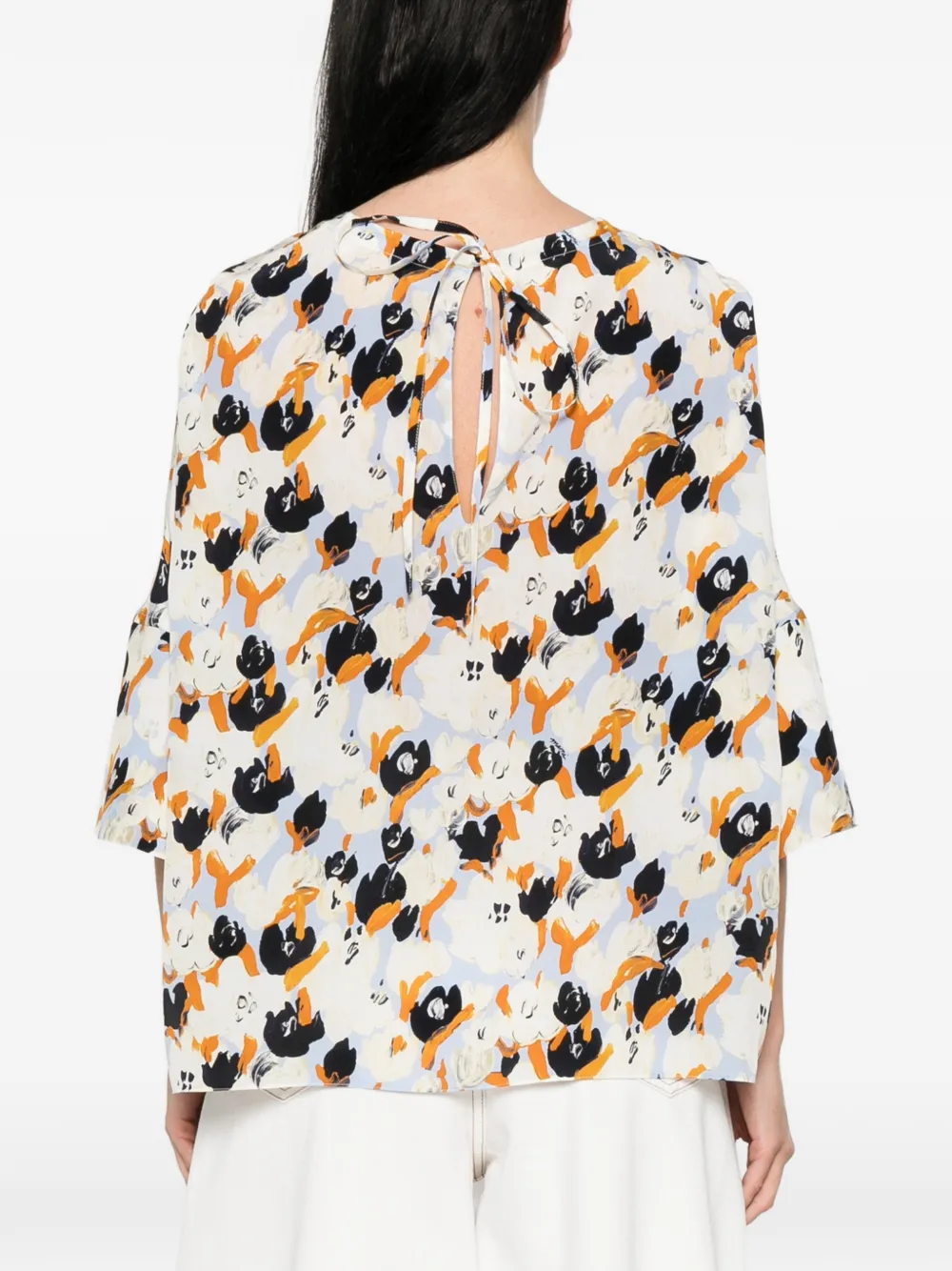 Marni Shirt met bloemenpatroon Blauw