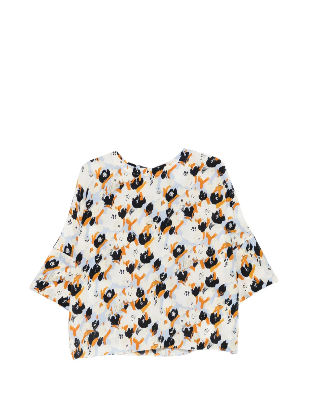 Marni floral-pattern blouse - Blu