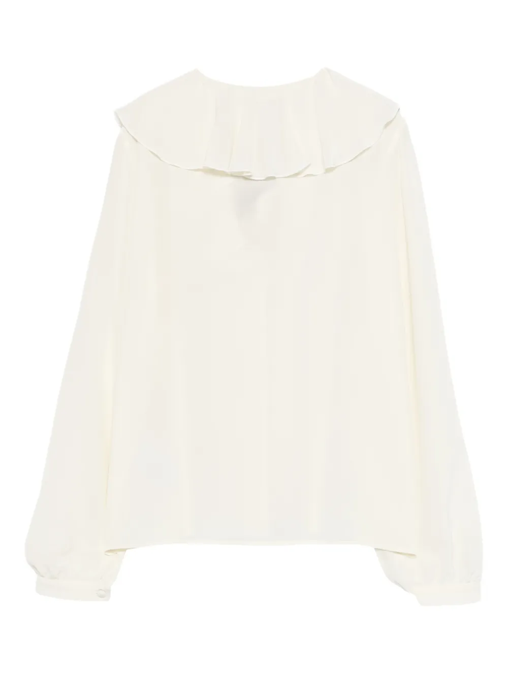 ETRO ruffled-collar shirt - Wit