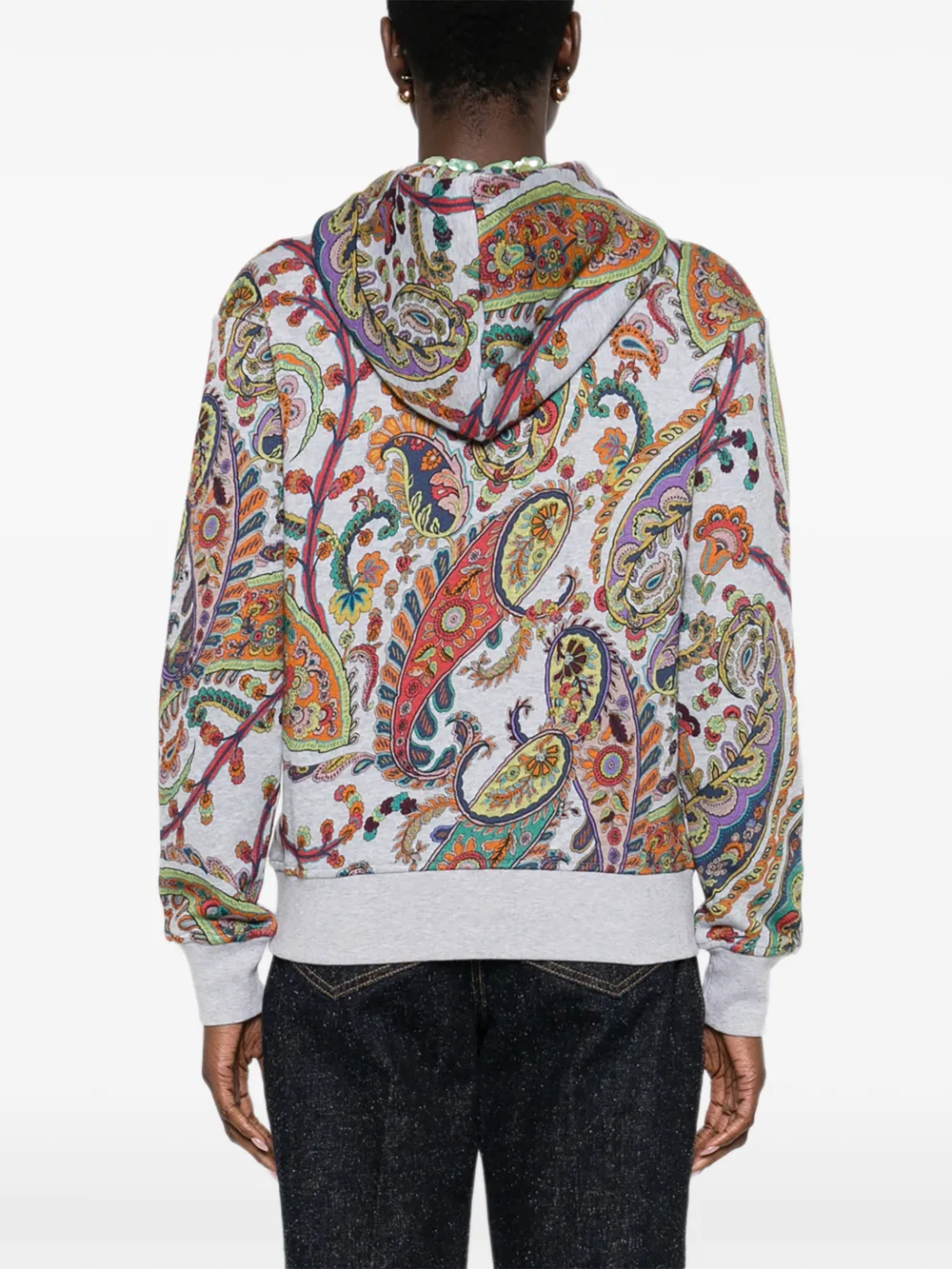 paisley zip-up Hoodie