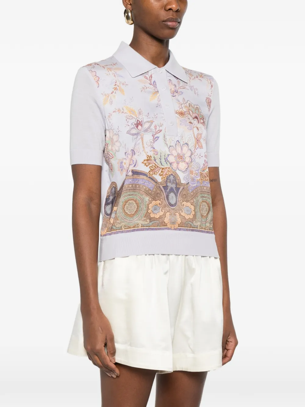 ZIMMERMANN Luna jersey met bloemenprint Paars