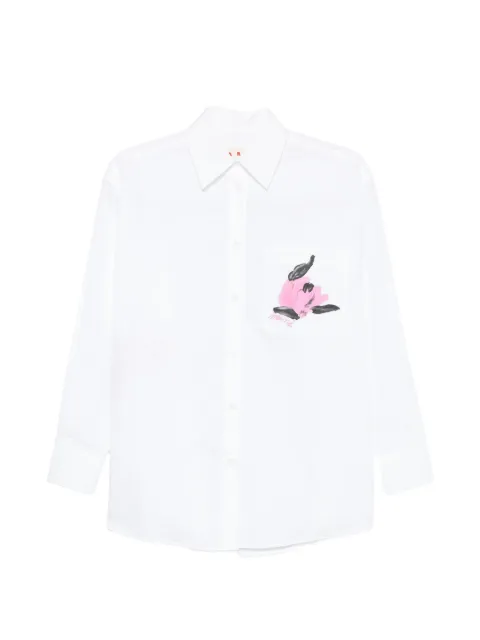 Marni floral-print pocket shirt