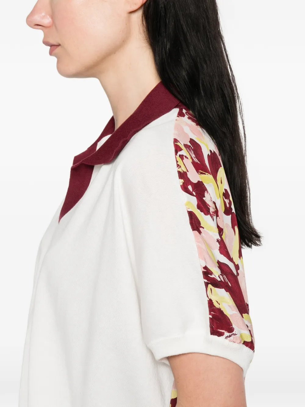 Marni T-shirt met bloemenprint Wit