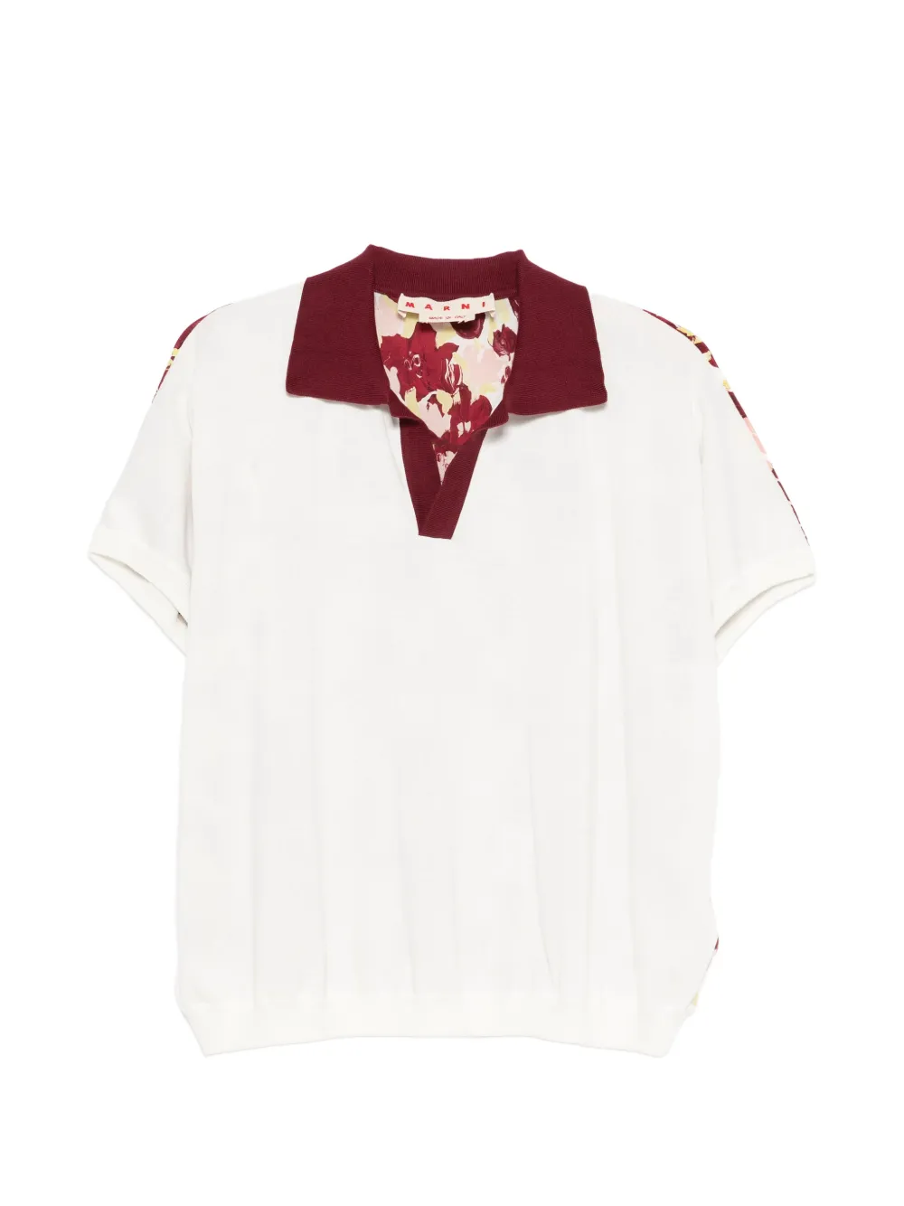 Marni floral-print T-shirt - Bianco